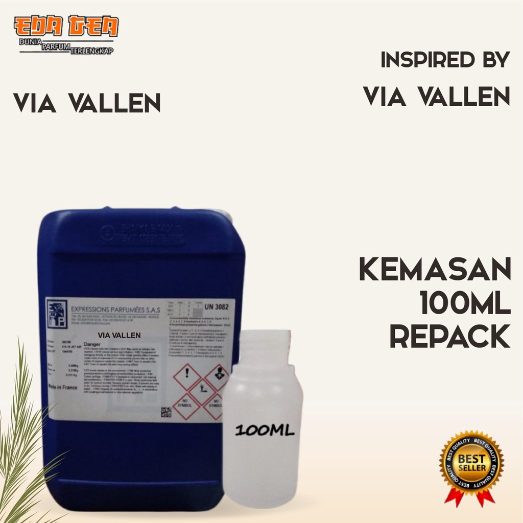 bibit parfum murni VIA VALLEN  EP 100ML