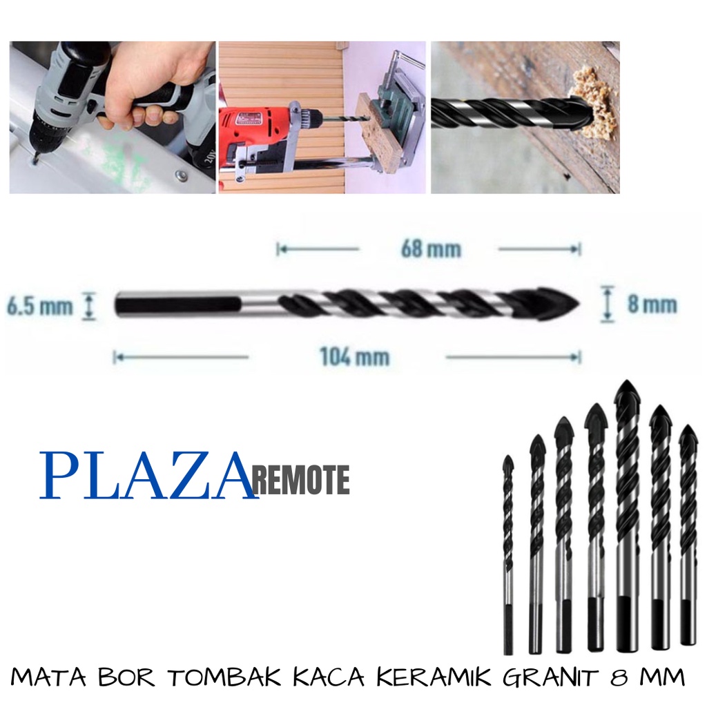 MATA BOR TOMBAK KACA POSELEN GRANIT MARNET DRILL BIT 4 - 12 MM