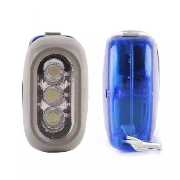 Hand Press Flashlight For Camping Senter Pompa Tangan LED Non Baterai Senter Praktis Mudah Digunakan