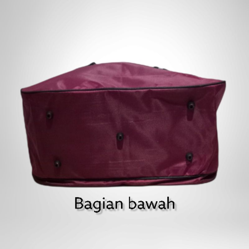 Travel Bag Elle Resleting Besar Tas Pakaian Totebag Tas Baju jinjing Tenteng wanita