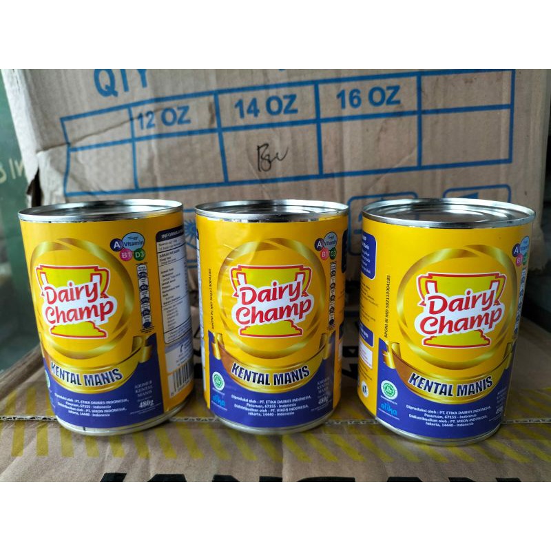 

Susu kental manis dairy champ 480g