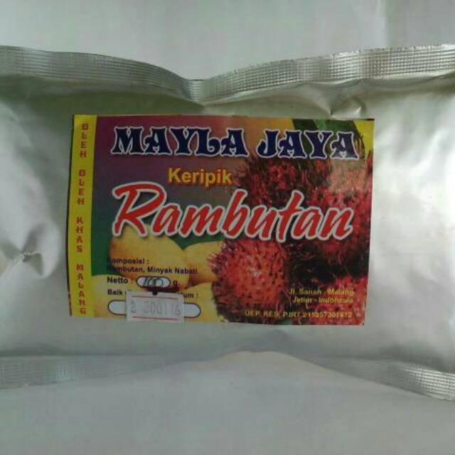 

Keripik buah rambutan varian terbaru