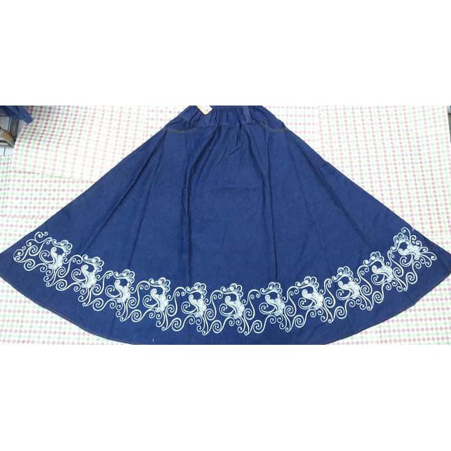 R08W ROK PAYUNG/ROK LEVIS PANJANG/ROK DEWASA/ROK MOTIF P3GY