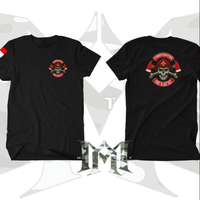 Baju damkar fire fighter | kaos damkar fire fighter