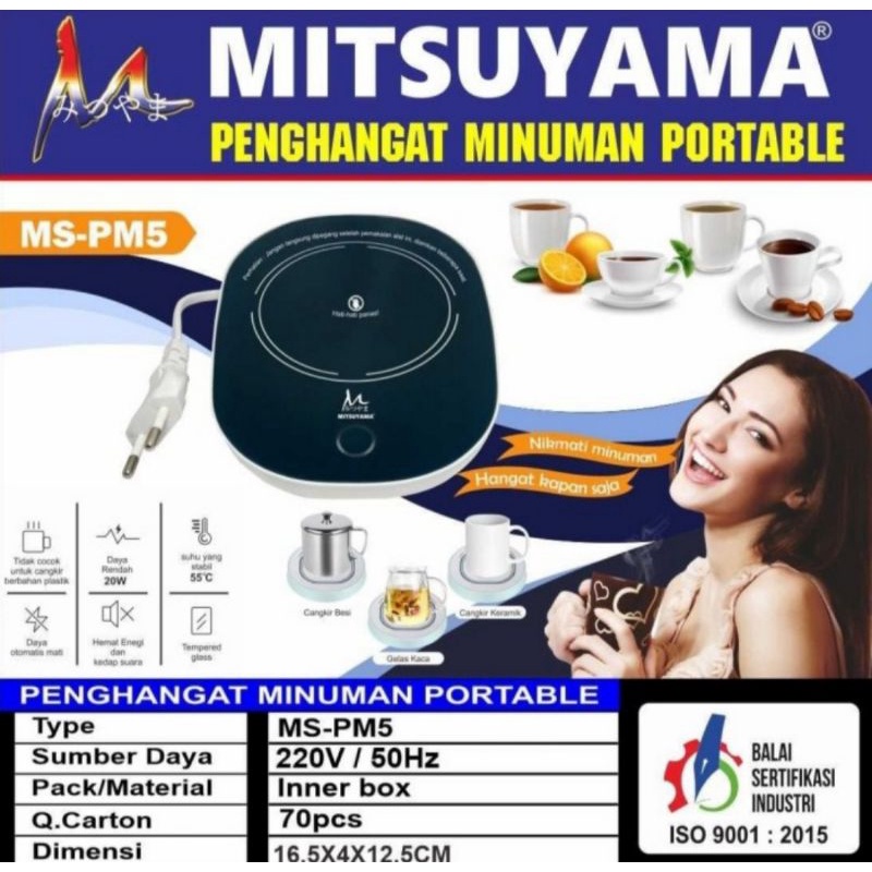 Penghangat Gelas Minuman Portable Mitsuyama MS-PM5