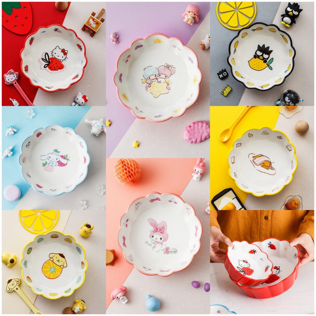 YASMITESTUFF | MANGKOK KERAMIK BESAR KARAKTER | MANGKOK KERAMIK BESAR HELLO KITTY