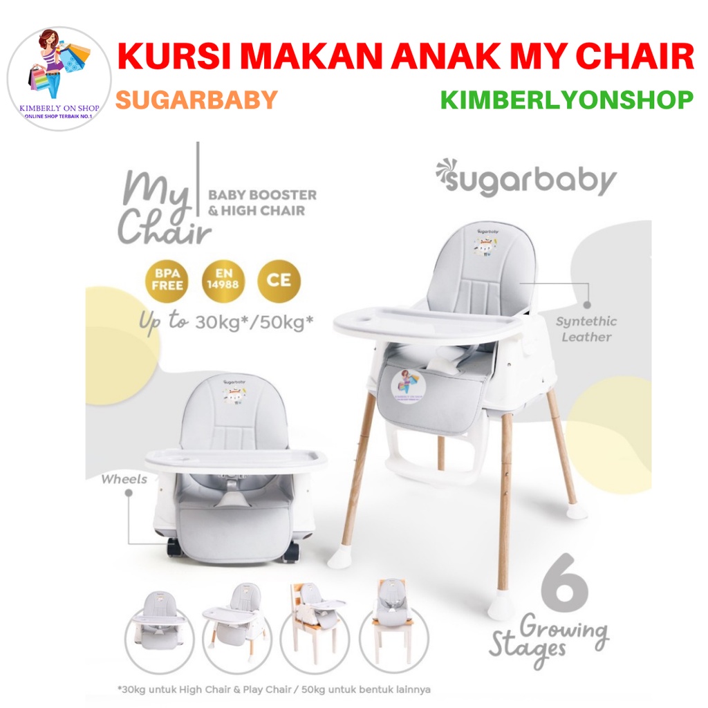 Kursi Makan Bayi Anak My Chair Baby Booster &amp; High Chair Sugarbaby