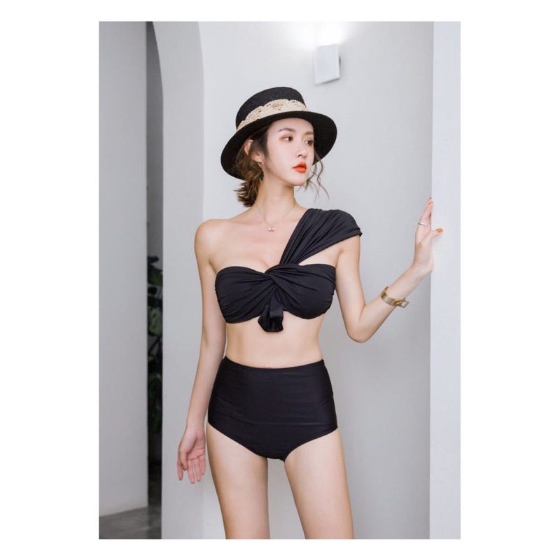 Swimsuit Bikini Set One Off Shoulder