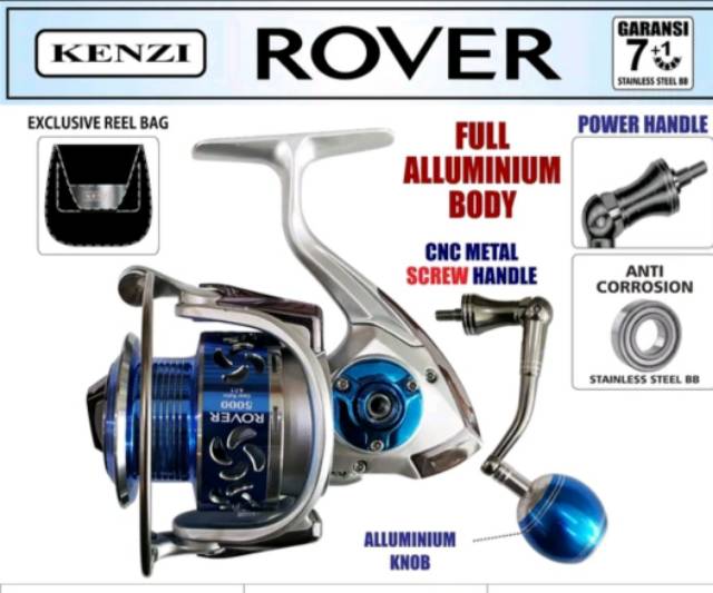 REEL PANCING POWER HANDLE METAL BODI KENZI ROVER 5000