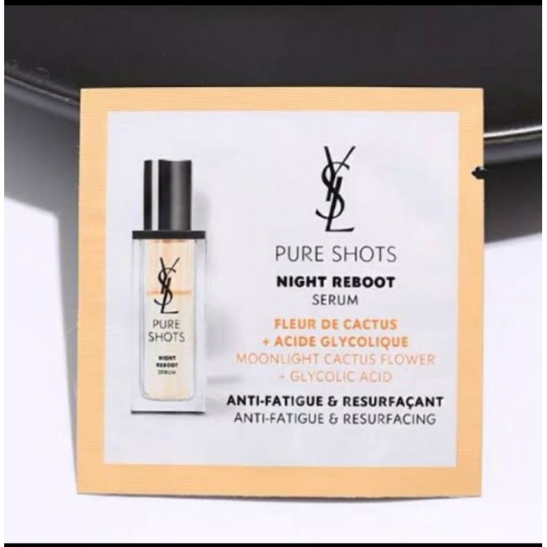 YSL pure shots night reboot serum sample 1ml