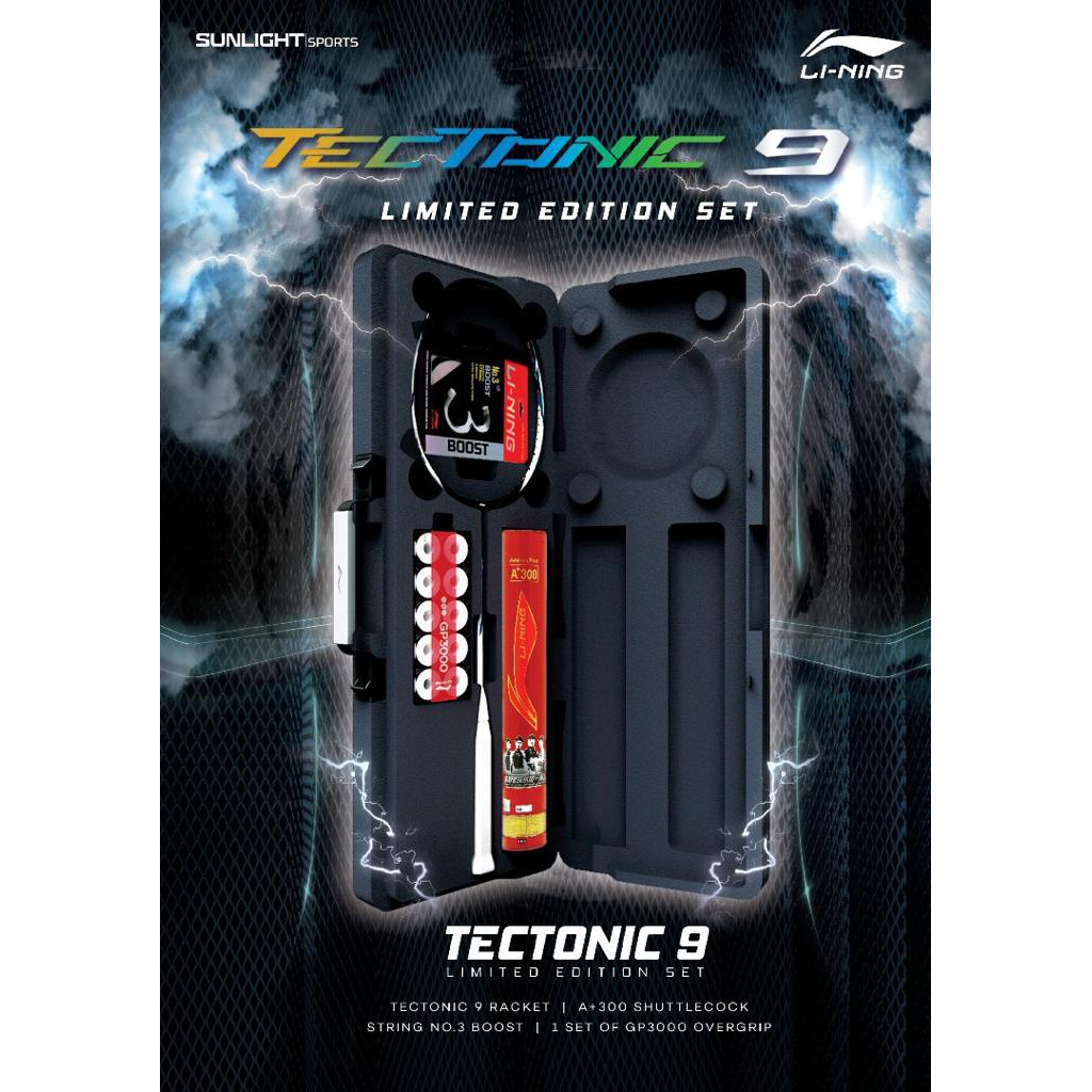 LINING TECTONIC 9 LIMITED EDITION RAKET BADMINTON ORIGINAL