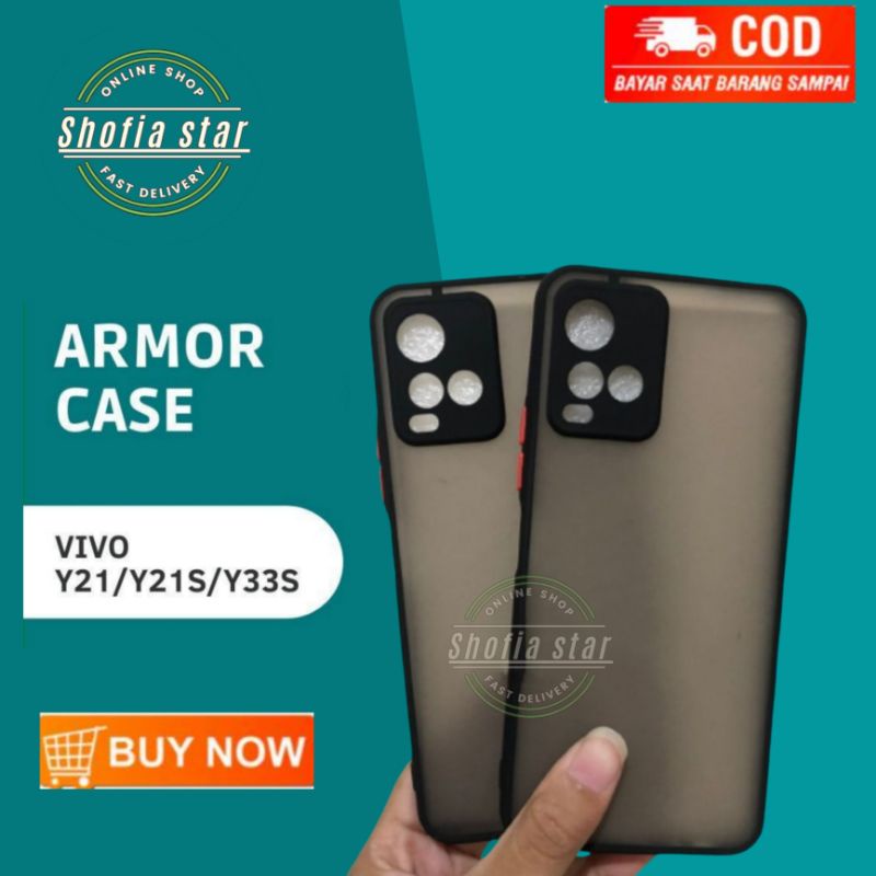 Promo Case Armor VIVO Y35 Y22 V25 Y16 Y21 Y21T Y21S Y33s Soft Case Aero Black Dove Protect Kamera Premium Casing