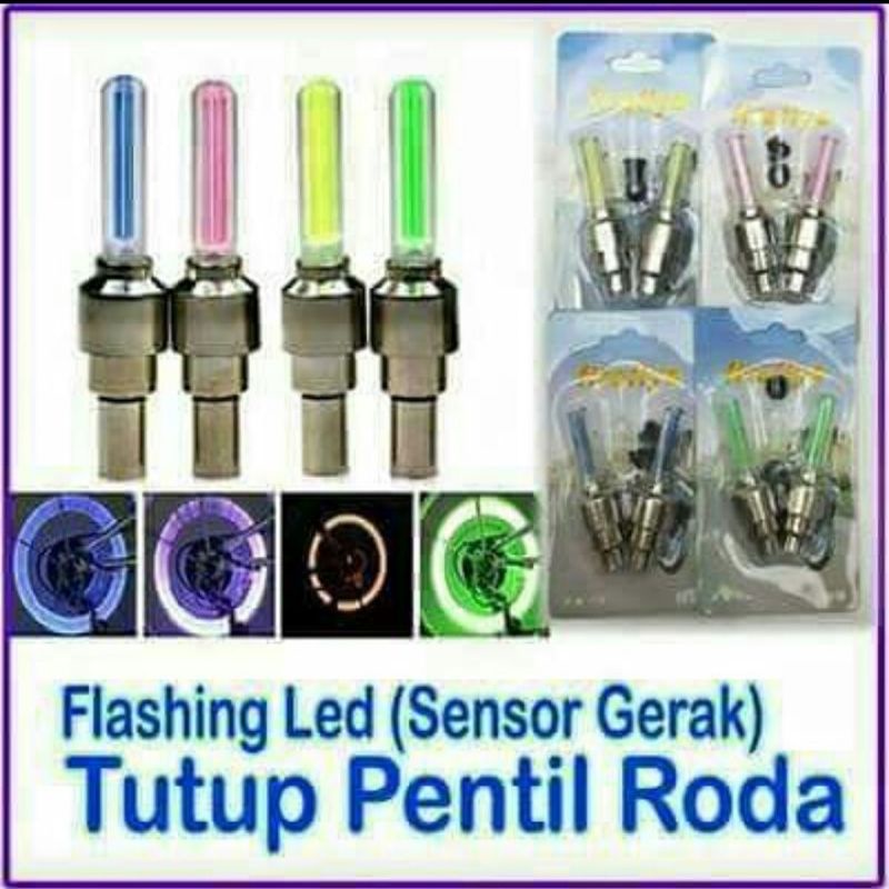 TUTUP PENTIL RODA NYALA SENSOR GERAK isi 2pcs