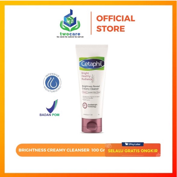 Cetaphil Bright Healthy Radiance Reveal Creamy Cleanser 100g Skin Care Pembersih Muka Untuk Mencerahkan