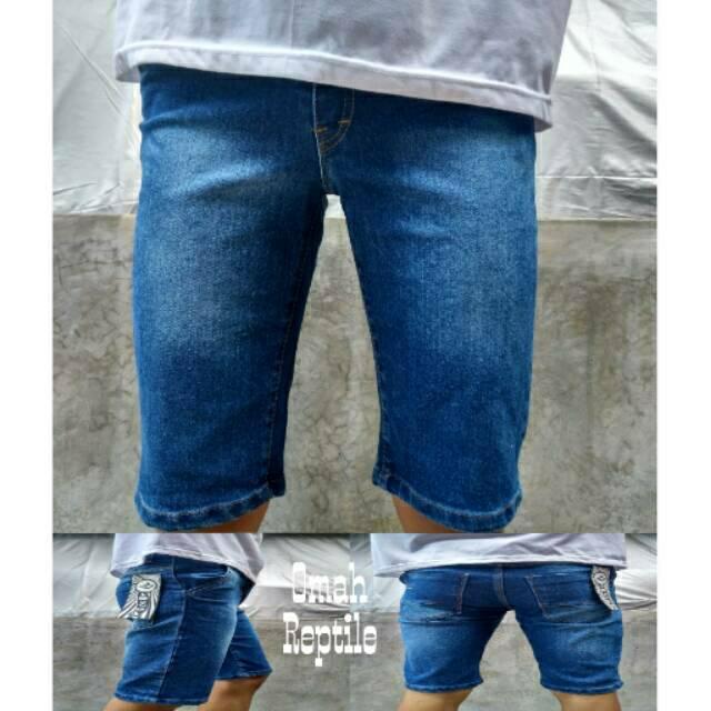 Celana Jeans Pendek Cowok Distro Slim Fit Pria Stretch Melar Size 27-38 NR_Outfit Official COD