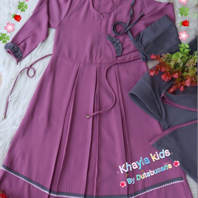 Set Gamis anak syari khayla kids Duta Busana