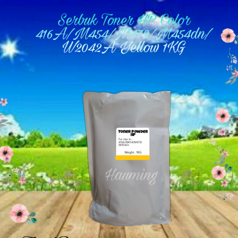 Serbuk Toner Powder Refill HP Color 416A 416 M454 M479 M454dn M454dw W2042A Yellow 1kg