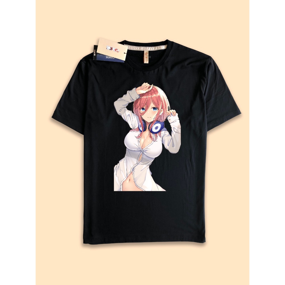 Kaos Tshirt Anime 5 toubun Nakano miku Lewd