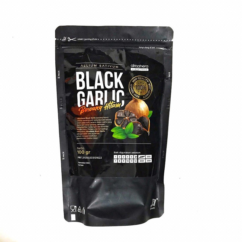 

Black Garlic Bawang Putih Hitam 100 gram Almahera