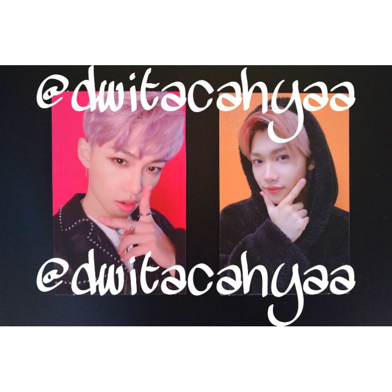 [BOOKED] Felix GO LIVE Stray Kids limited standard photocard PC DS double sided orange SKZ