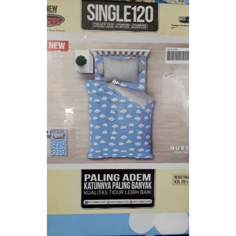 sprei 120x200x30 my love