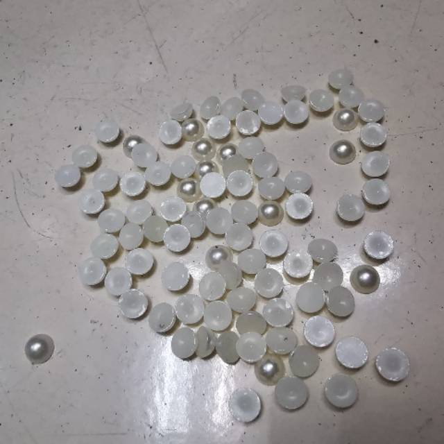 Mutiara Setengah Lingkar Ukuran 6 ,8,16 mm