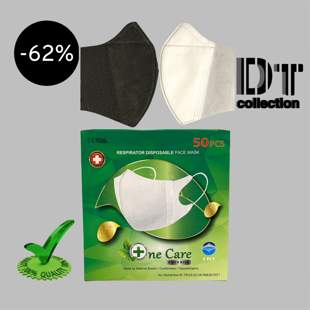 Masker Duckbill Dewasa ne care garis di hidung/Masker Dewasa/Masker ne care/Masker Duckbill