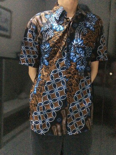 Bswart Batik Hrb026 Kenongo Hem Pendek Padi Pekalongan M L Xl Xxl Batik Pria Murah