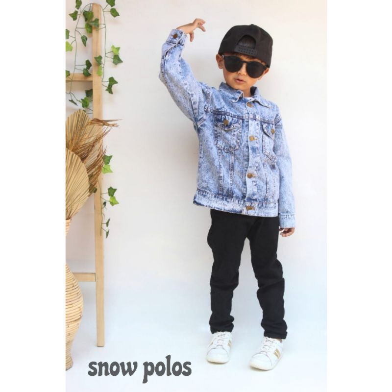 JAKET JEANS ANAK ( UNISEX )/JAKET JEANS BORDIR ANAK