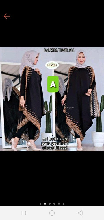 Kalesha Tunik Batik Paris Ori Solo