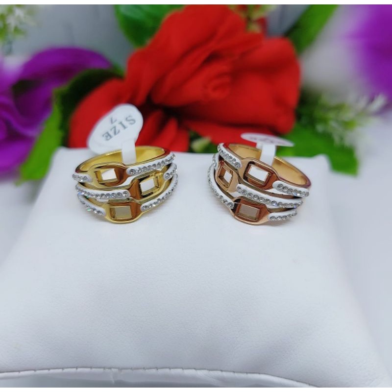 Cincin titanium permata terbaru 046.047