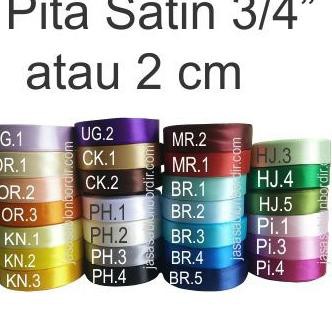 

SALEE! Pita Satin 3/4 inch atau 2 cm