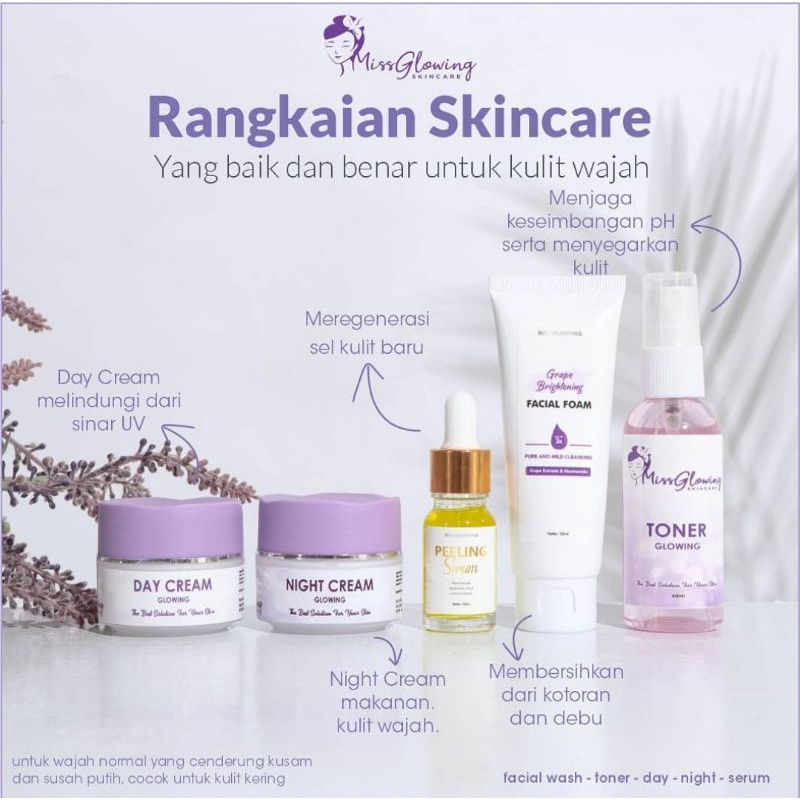 Miss Glowing Skincare Paket Peeling Series (FREE GIFT)