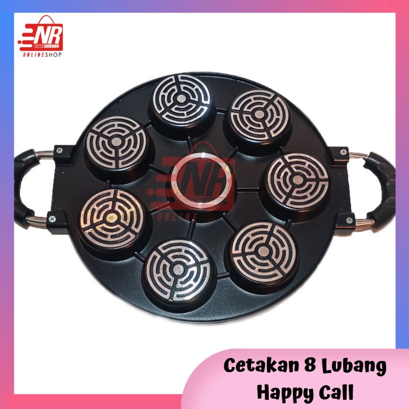 Cetakan kue 8 lubang / cetakan happy call / Cetakan martabak mini / Pan Cetakan