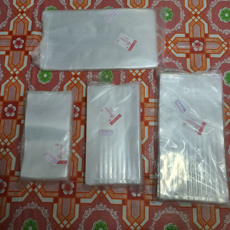 Plastik PP Bening Ketebalan 010 - plastik pp mika/kaca bening tebal - Merk Bawang isi 1000 Gram