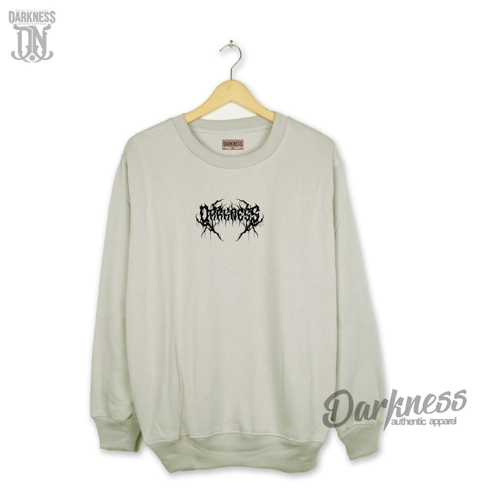 Crewneck Pria Premium Distro Brand Darkness Warna Hijau Mint  Bahan Tebal Sweatshirt Oversize M L XL XXL Switer Crewneck Motif Simpel Original Full Hantag Sweter