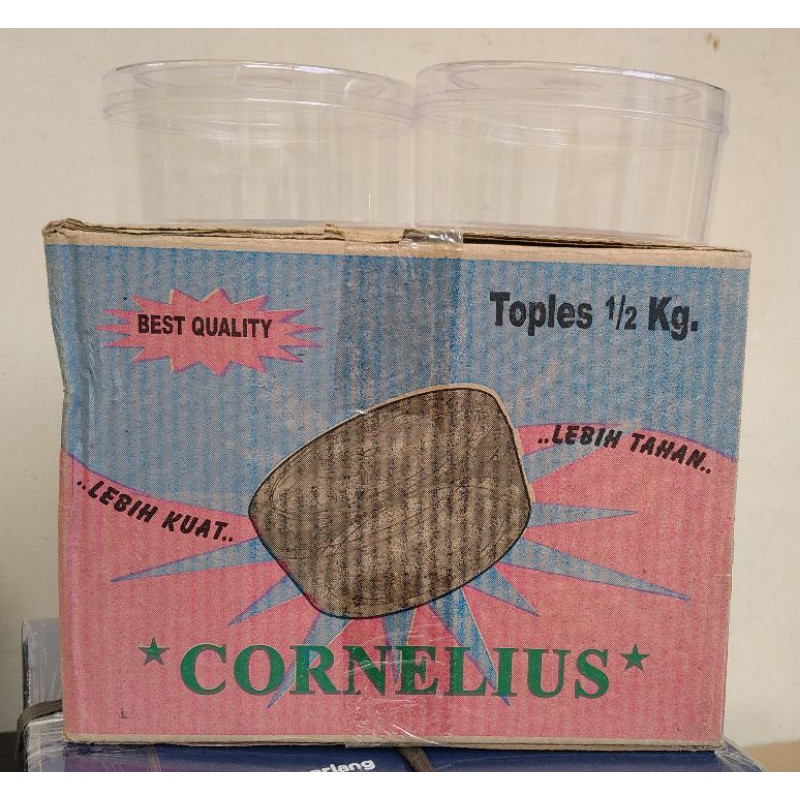 Toples Cornelius 500 Gram Plastik / Toples Kue Kering Cornelius 500 Gr / Toples Kornelius