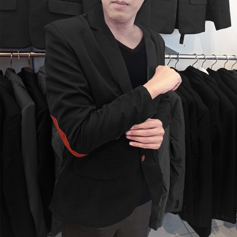 HOOF Blazer Pria Elbow