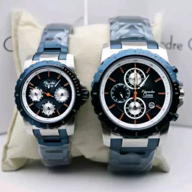 Alexandre christie 6141 AC6141 blue silver couple