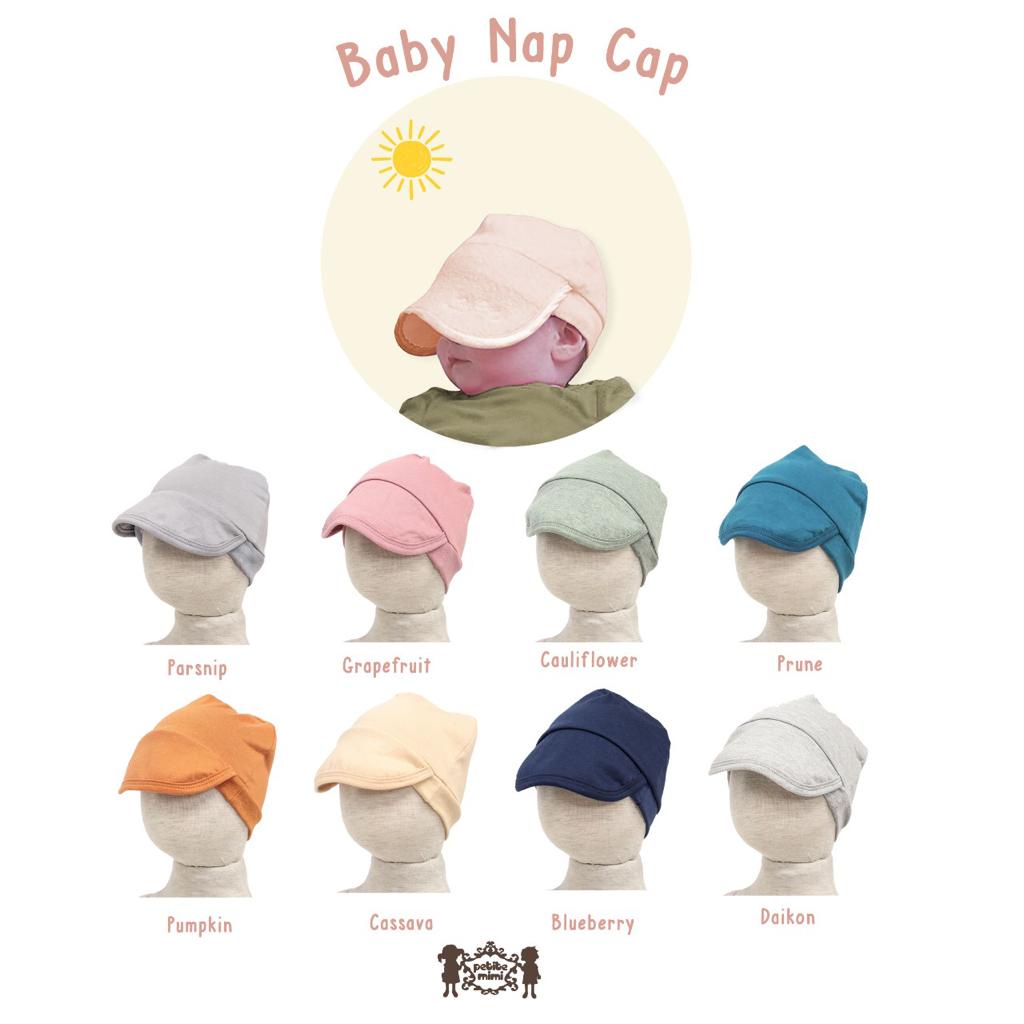 PETITE MIMI BONET BONNET HAT BABY NAP CAP TOPI ANAK COWO ANAK CEWE TOPI BABY PETITE MIMI 0-6 bulan