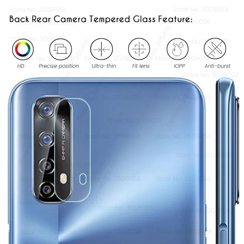 3IN1 TEMPERED GLASS LAYAR KAMERA SKIN CARBON REALME 7 TG ANTI GORES REALMI 7 FULL SCREEN PROTECTOR