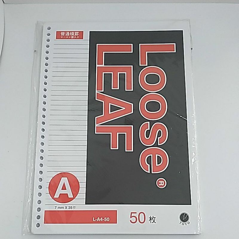 

LO0SE LEAF A4 50 GARIS MERK TOYO