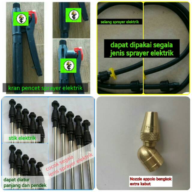 Sparepart sprayer elektrik#nozzle extra kabut