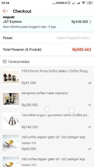 V60 Coffee Dripper Gater V01 V02 Saringan Kopi