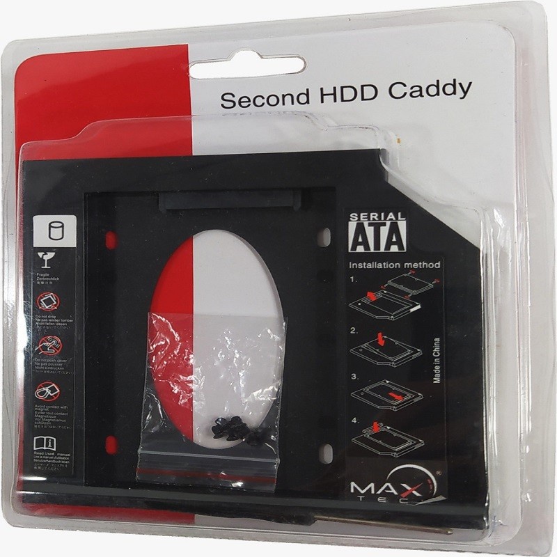 Second Caddy HDD Maxline 9.5mm SATA 3.0 2.5'