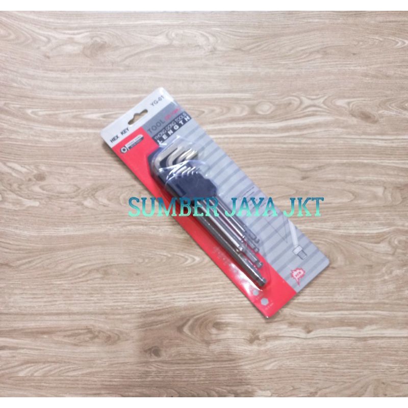 Kunci  L Set / Kunci L Panjang / Kunci L Motor / Kunci L Mobil / Kunci L Long / Kunci L Set 9 Pcs