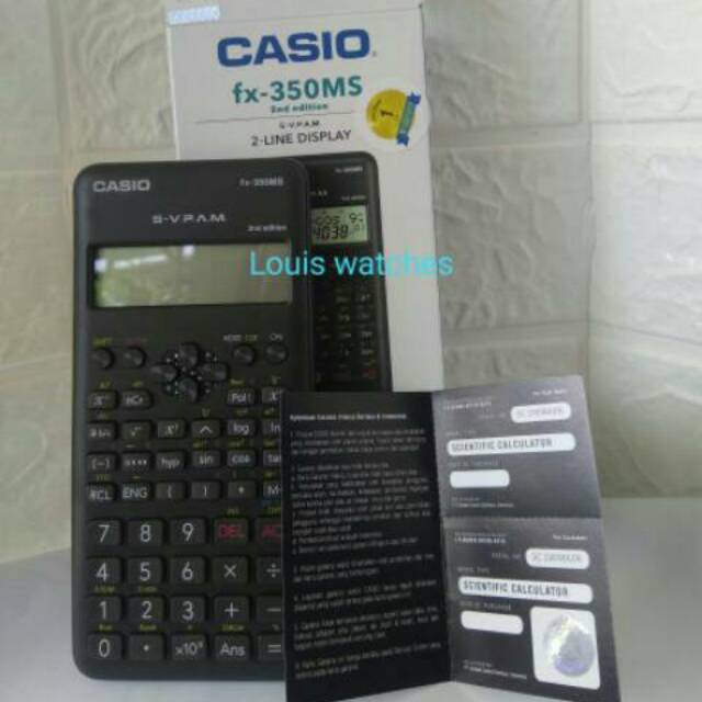 

KALKULATOR SCIENTIFIC CASIO FX-350MS ORIGINAL SIN COS TG GARANSI RESMI