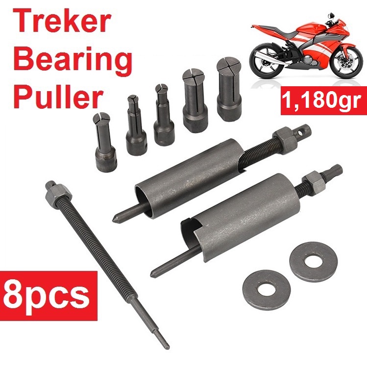 Treker Bearing Puller Set 8 Pcs Treker Bearing Tanam CVT Lepas Pembuka Dalam Laher Tutup Separator Disassembler Laker