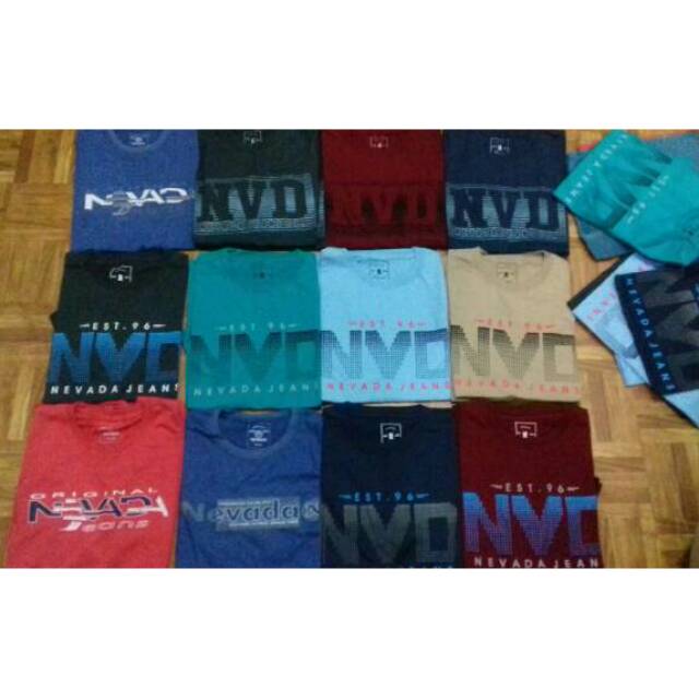 Kaos nevada ori 171 rb dapet 6 pcs sisa stok suplier - katun combed 20s bahan kain terbaik