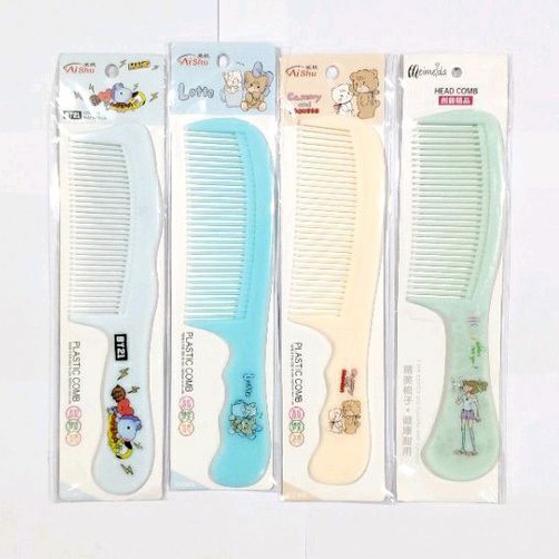 Sisir rambut pria wanita motif bahan tebal